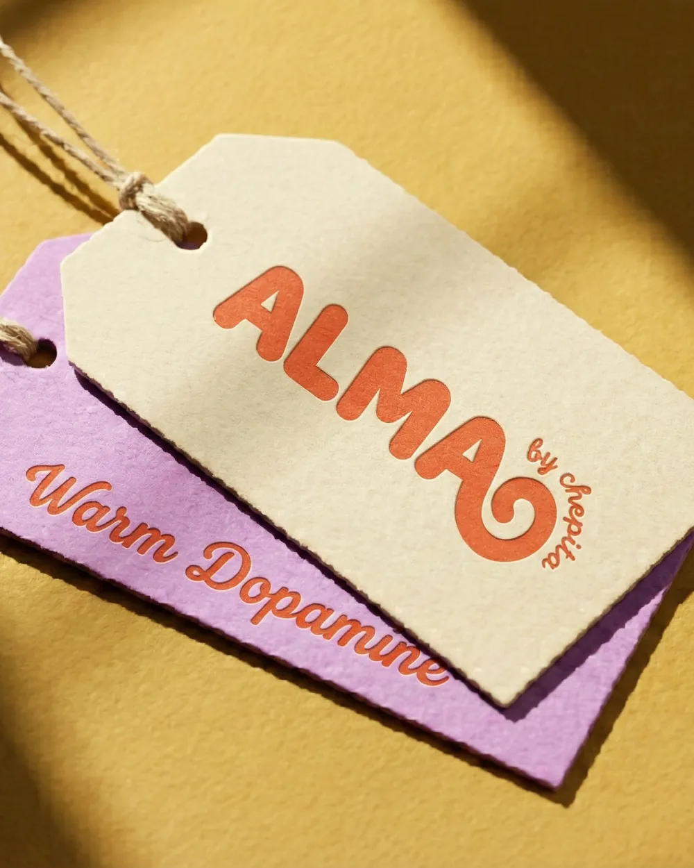 Etiqueta colgante de ALMA by Chepita