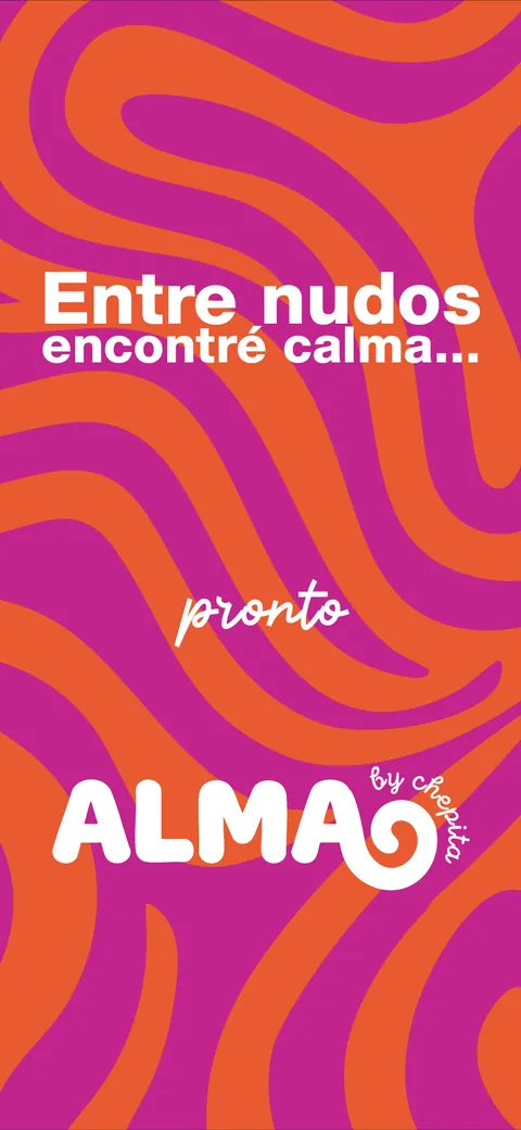 Historia de Instagram de ALMA: entre nudos encontré calma