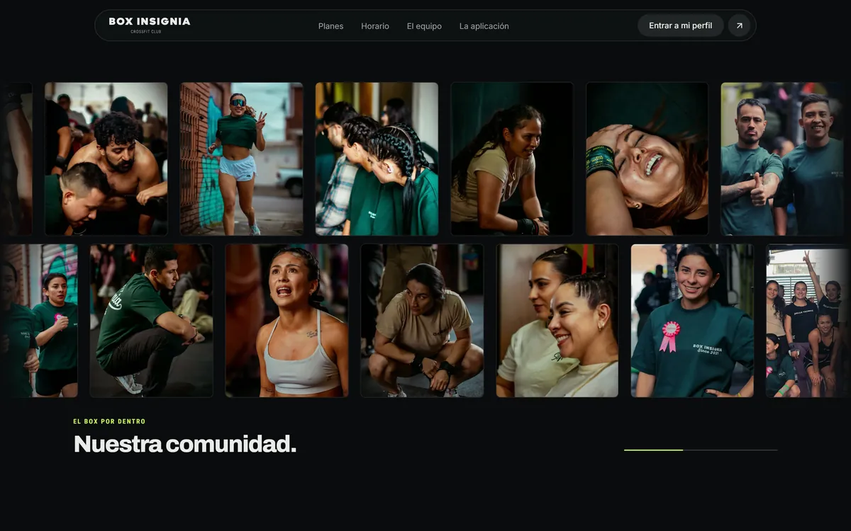 Galería de la comunidad de Box Insignia en la portada